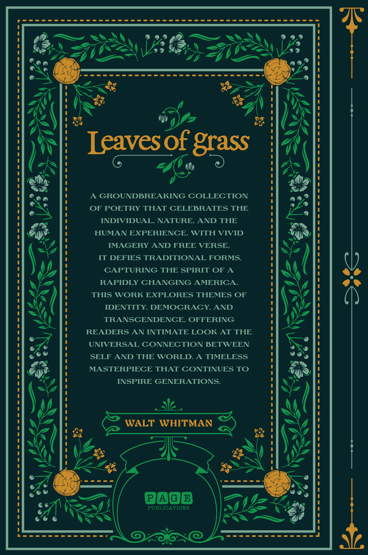 Leaves of Grass (Deluxe Hardcover Edition)
