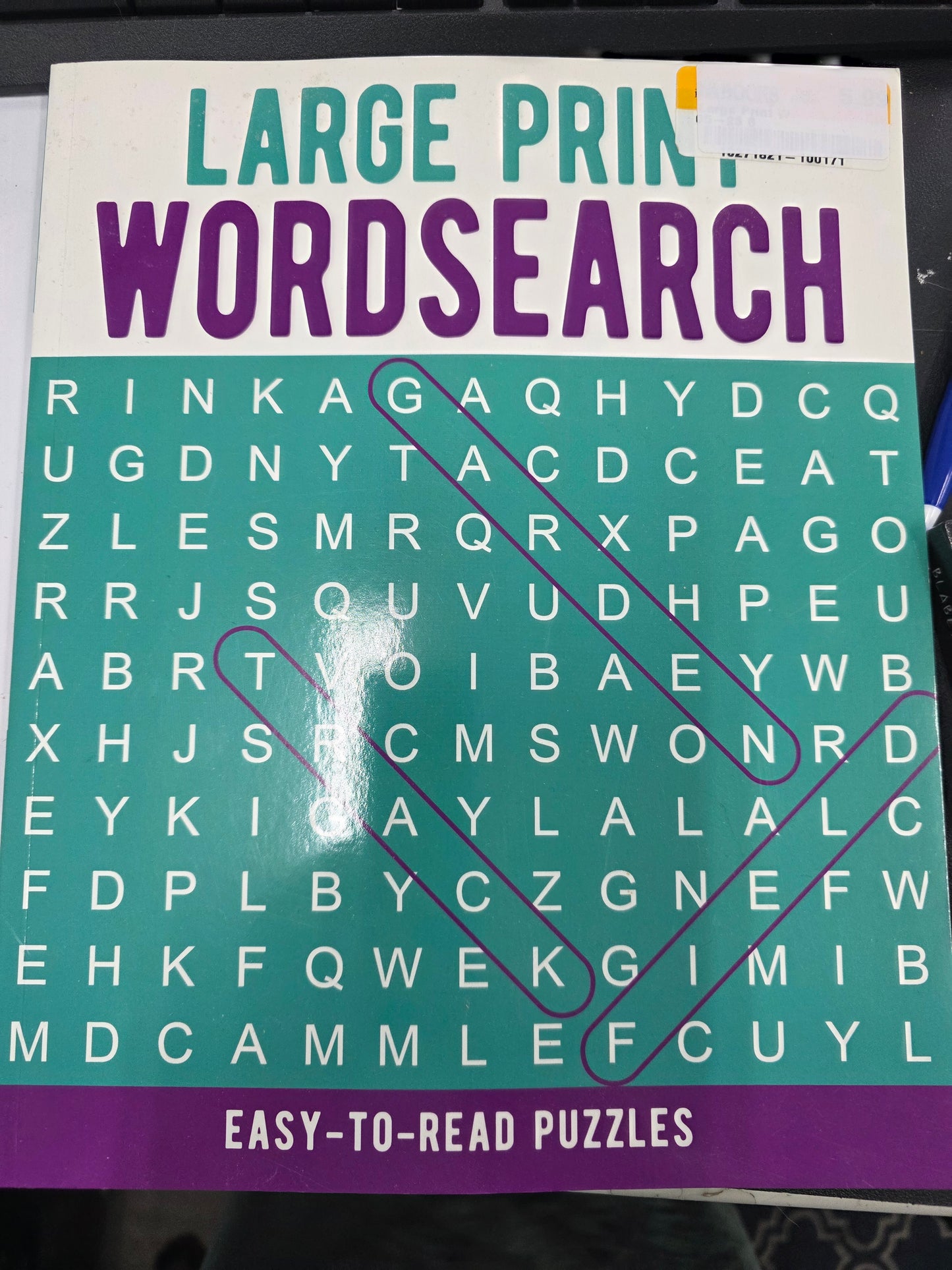LARGE PRINT WORDSEARCH