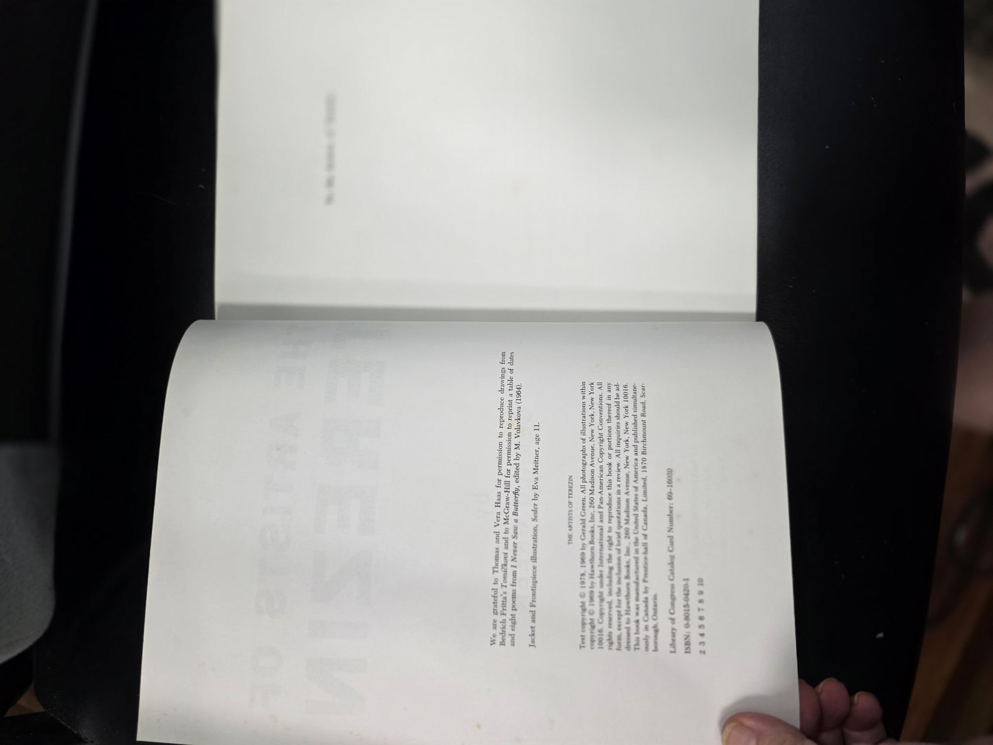 The Artists of Terezín Author / Publisher: Gerald Green; published by Hawthorn Books (1969 / 1978