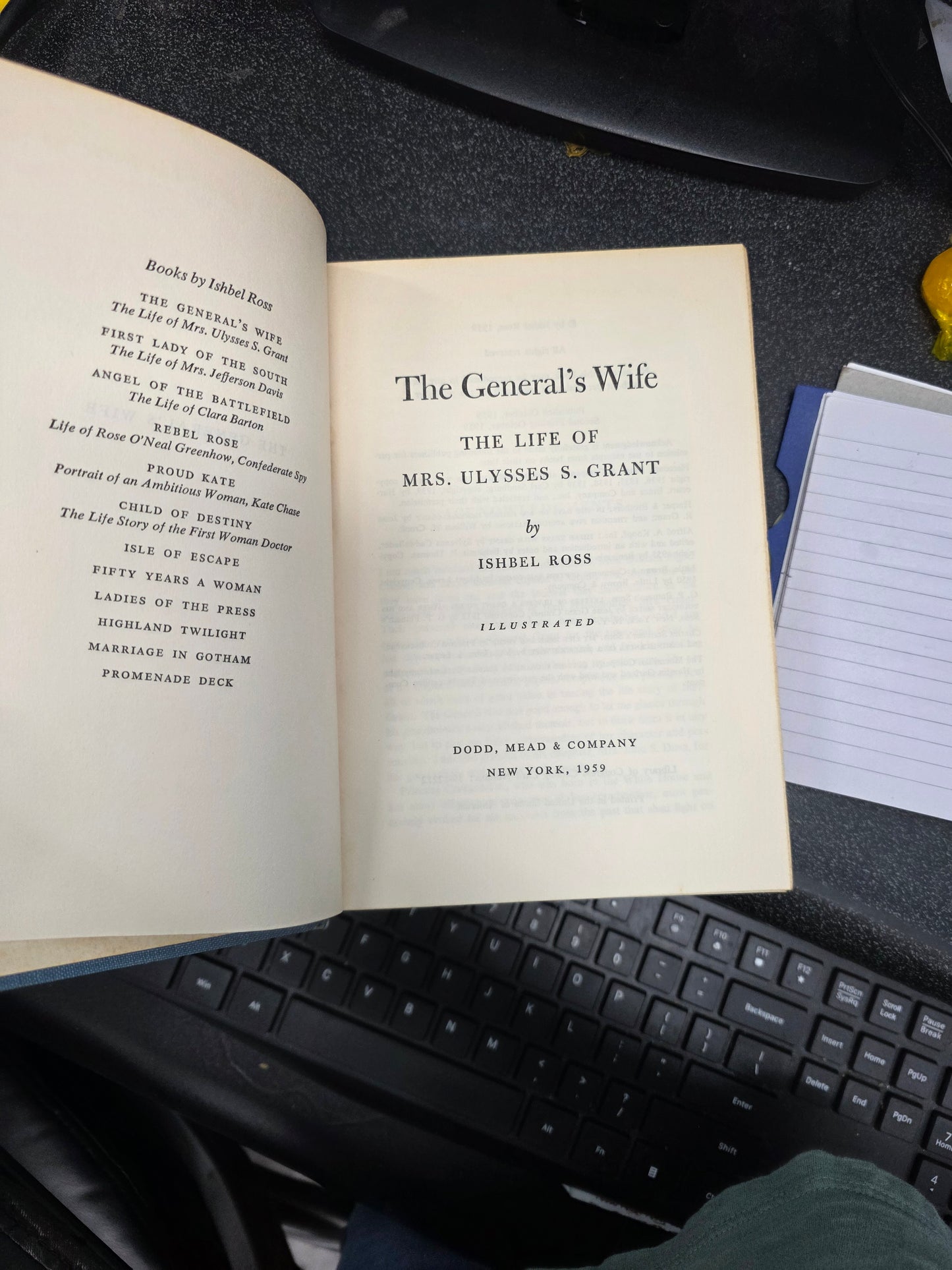 The General's Wife: The Life of Mrs. Ulysses S. Grant Author / Publisher: Ishbel Ross | Dodd, Mead & Company (1959)