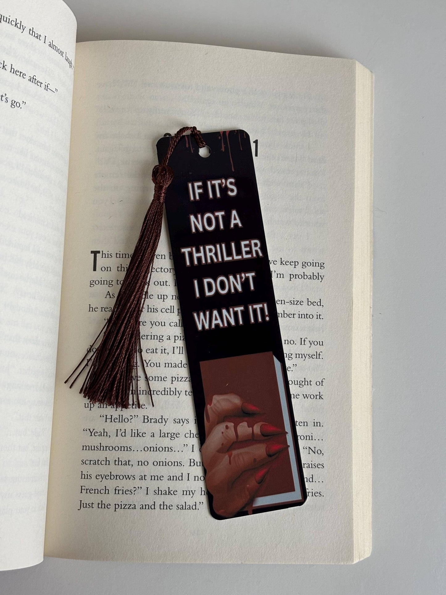 Freida Readah Psychological Thriller Metal Bookmark: Freida Short