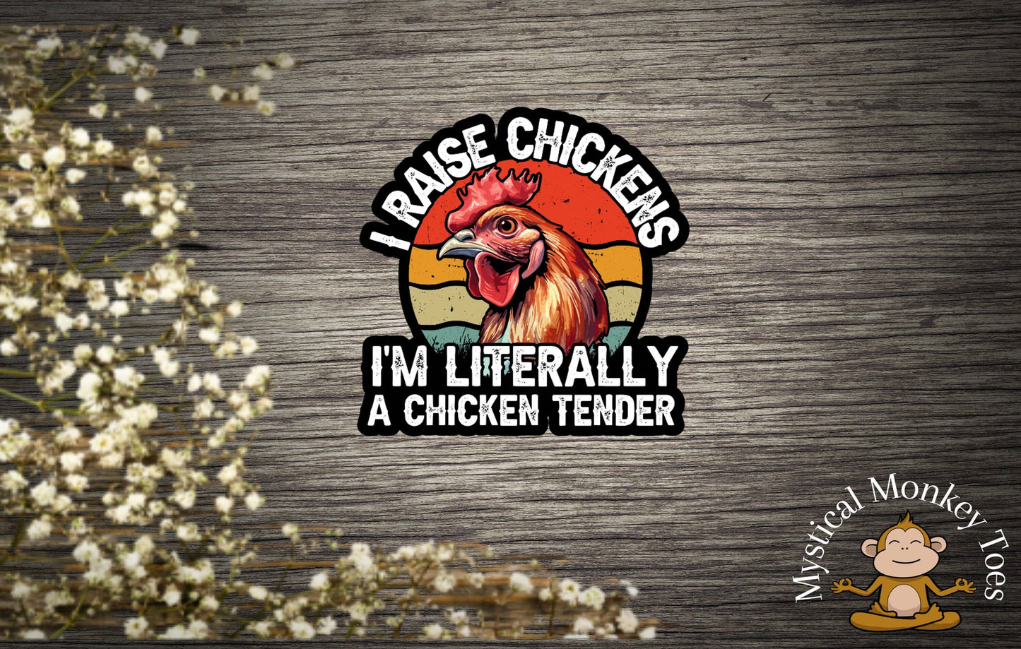 Funny Chicken Tender Sticker