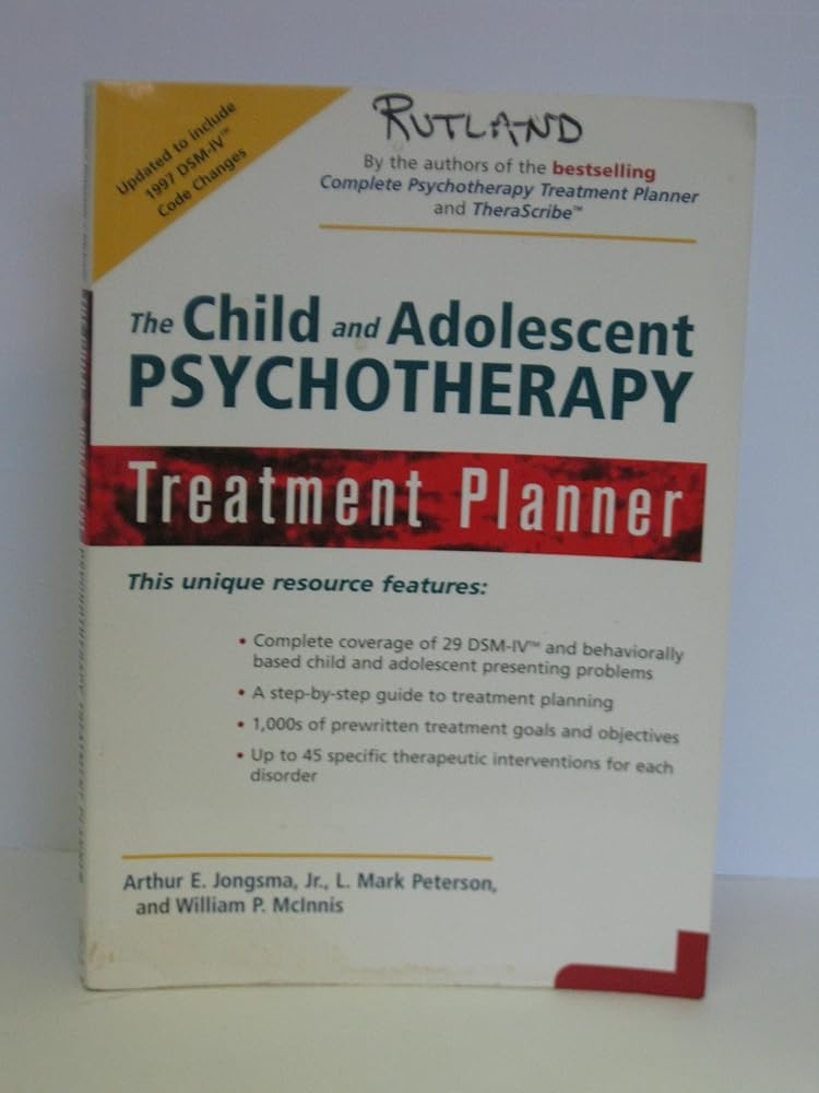 The Child and Adolescent Psychotherapy Treatment Planner cover image