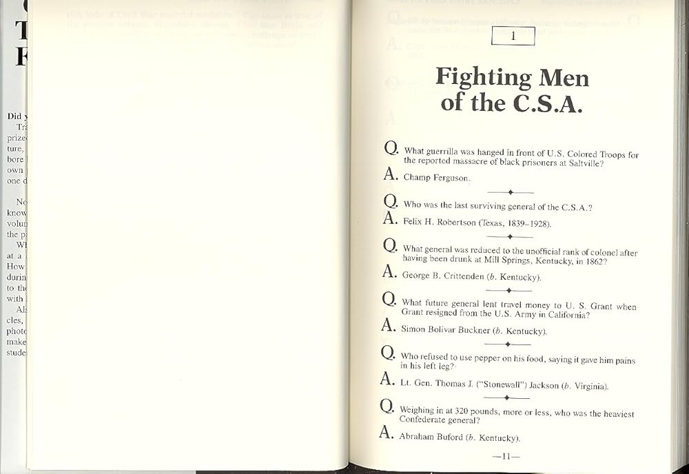 Civil War Trivia and Fact Book cover image