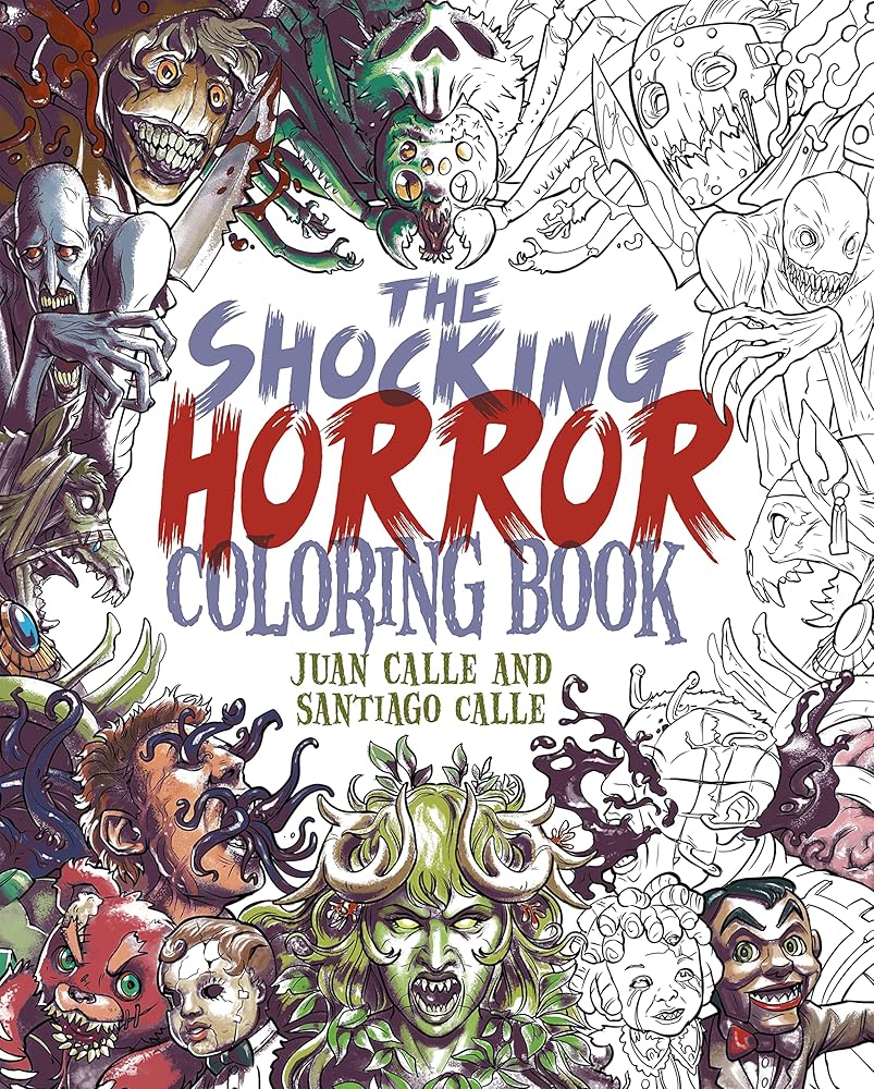 The Shocking Horror Coloring Book (Sirius Creative Coloring) cover image