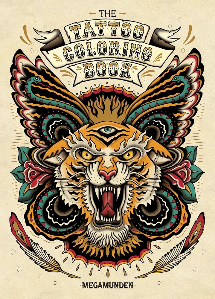 The Tattoo Coloring Book: Coloring Book for Adults cover image