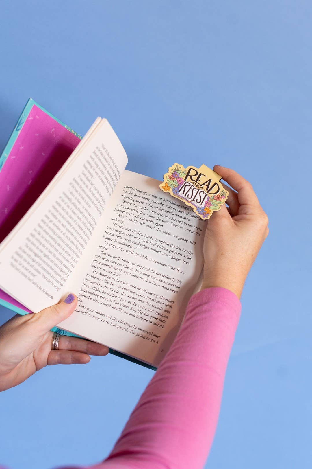 Read and Resist Magnetic Bookmark – Bookish Activist Gift