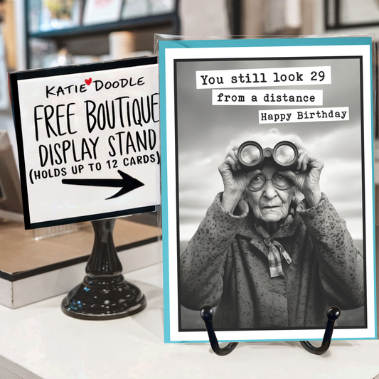 Birthday Cards - Funny Greeting Cards & FREE Display Stand: Yes