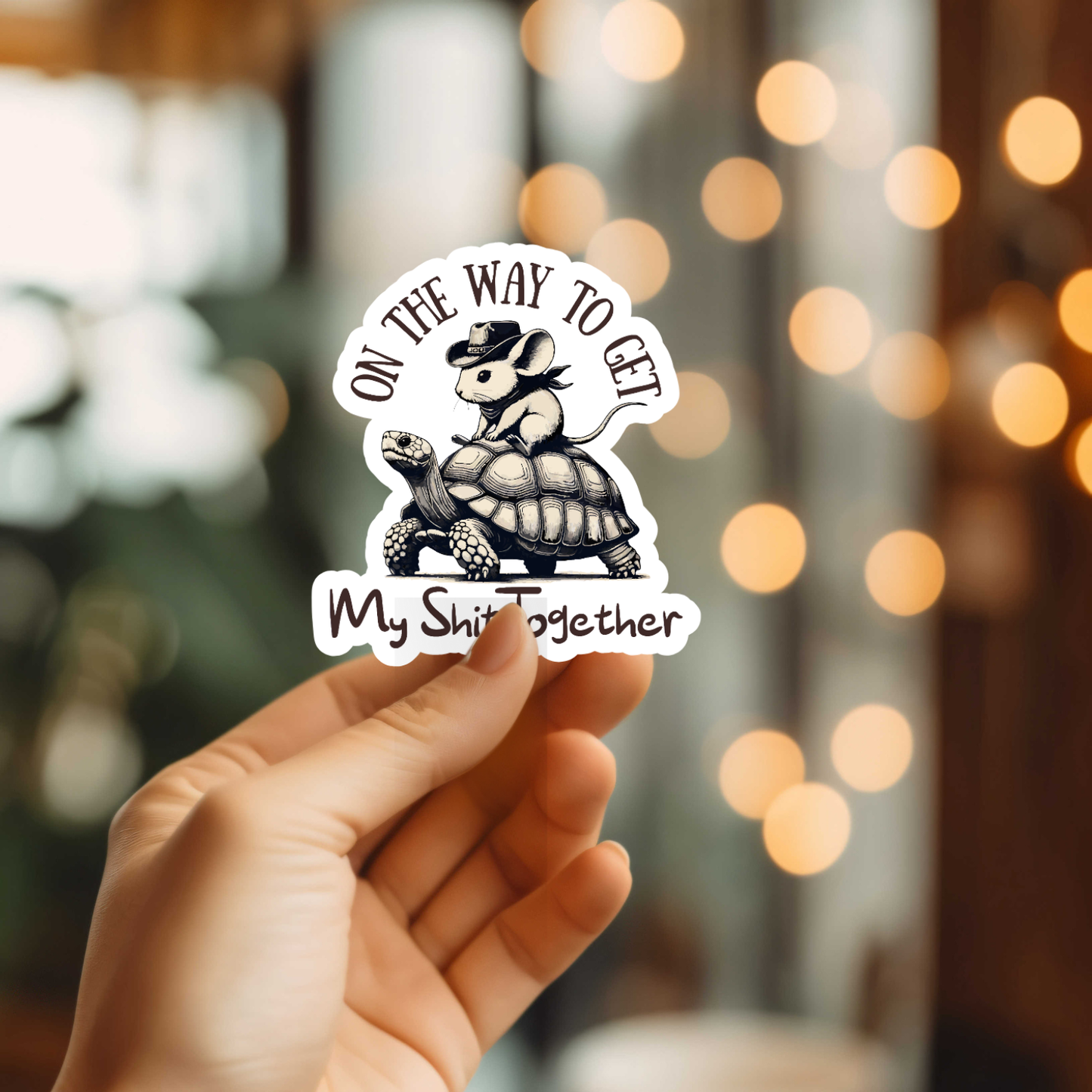 Funny On The Way Vinyl Sticker