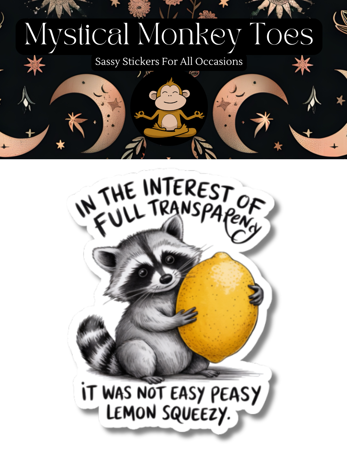 Funny It Was Not Easy Peasy Vinyl Sticker