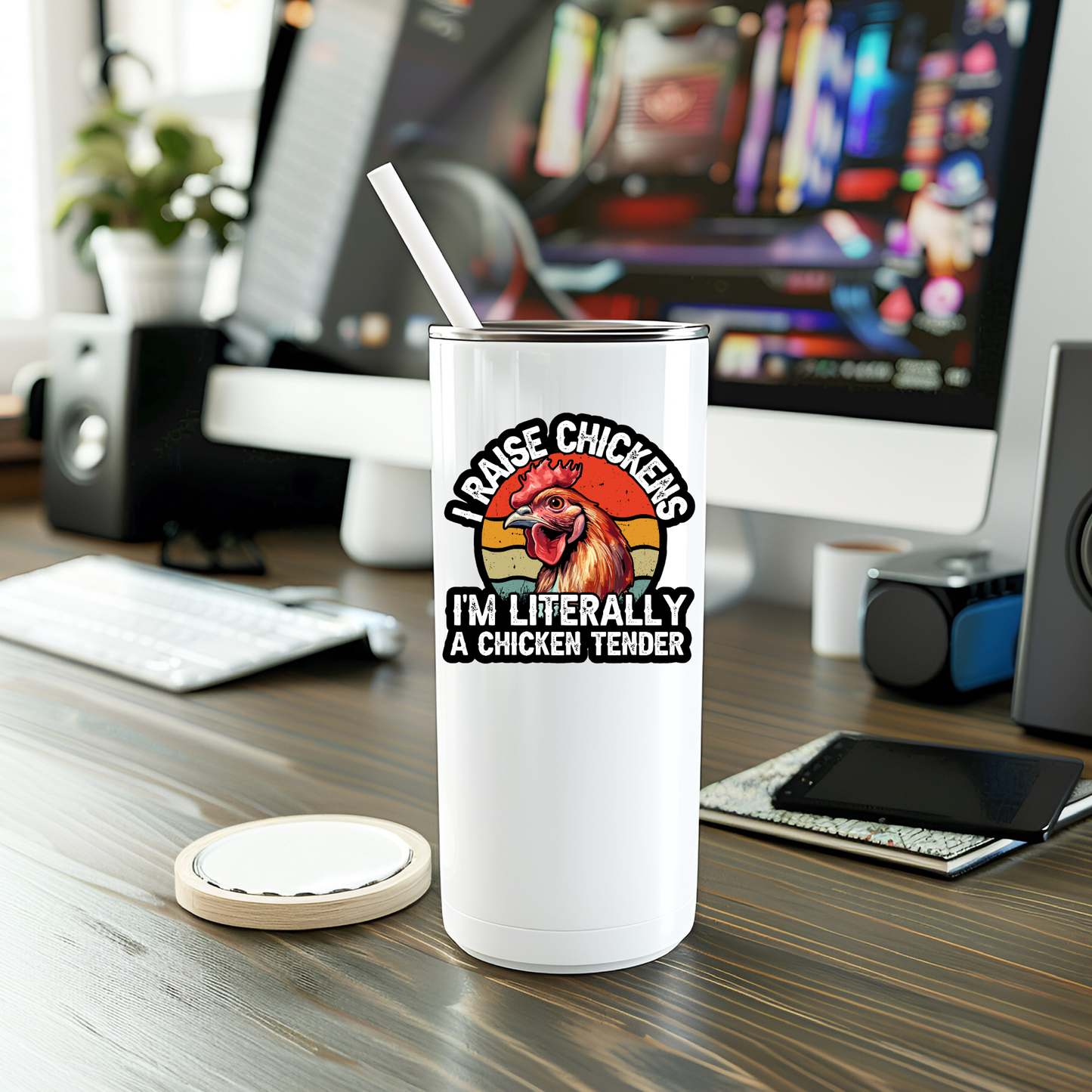 Funny Chicken Tender Sticker