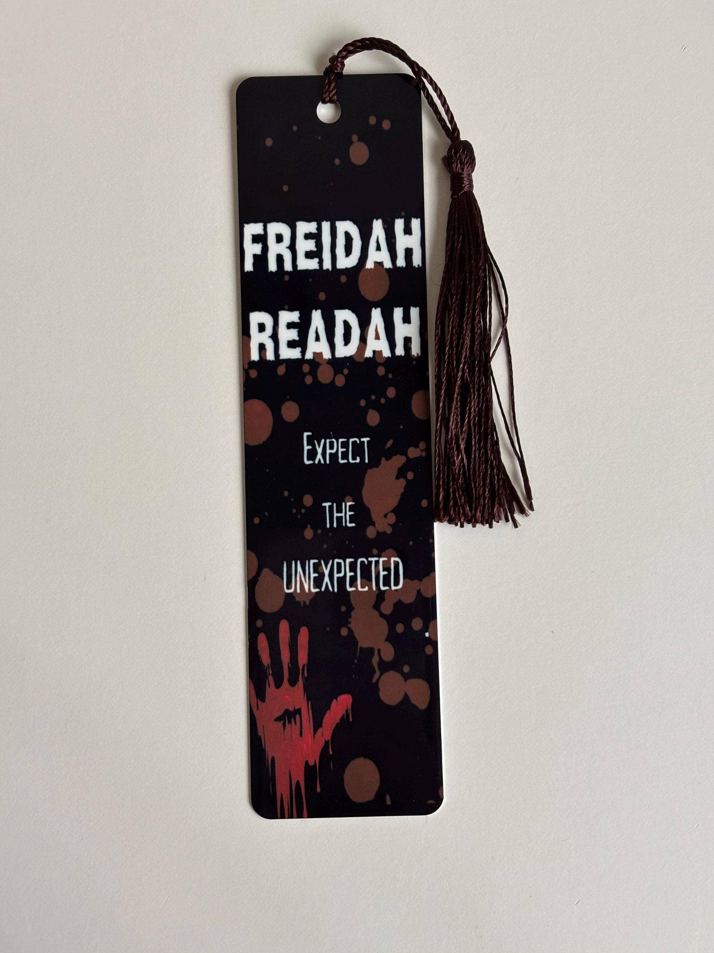 Freida Readah Psychological Thriller Metal Bookmark: Freida Short