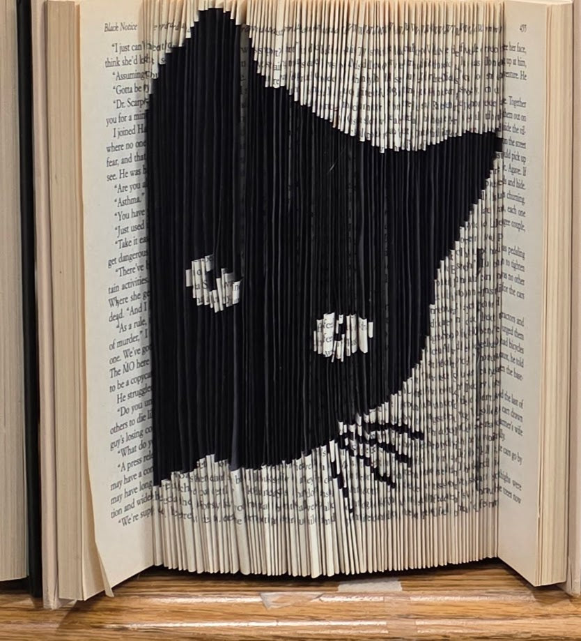 BOOK FOLDING CLASS, BLACK PAPER INSERT