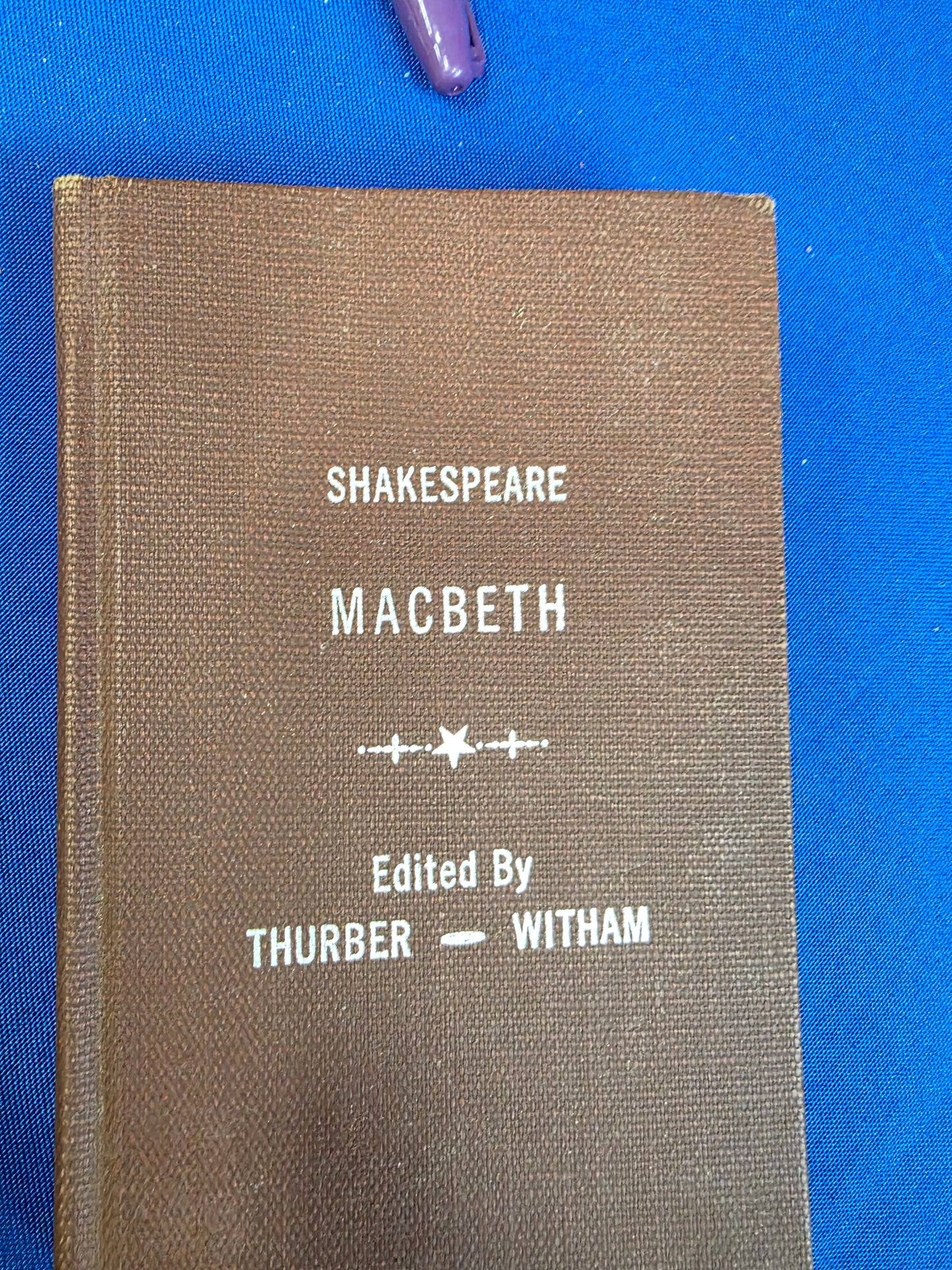 SHAKESPEAR MACBETH EDITED BY THURBER- USED GOOD- CLA