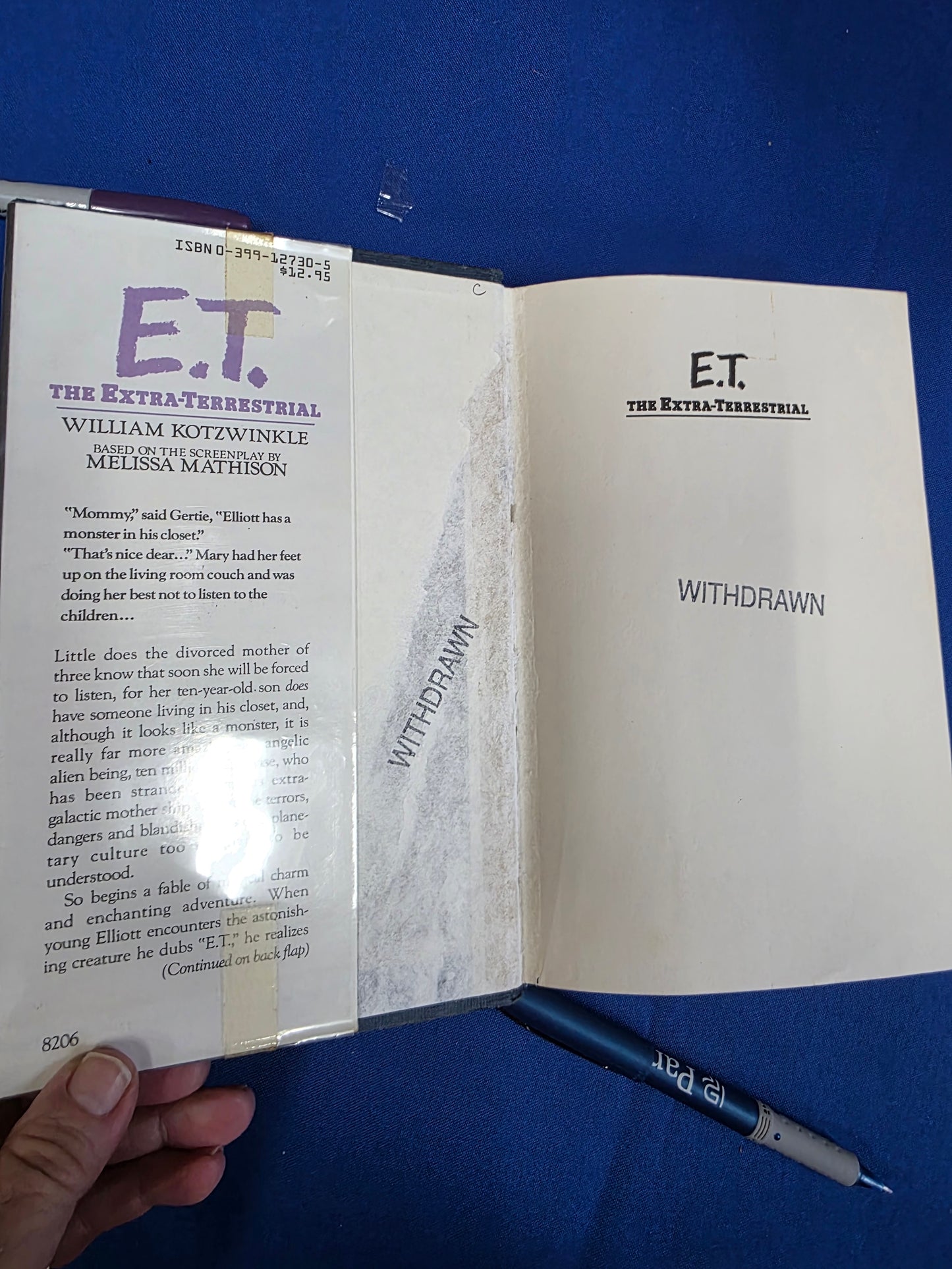 E.T. BY WILLIAM KOTZWINKLE-USED GF