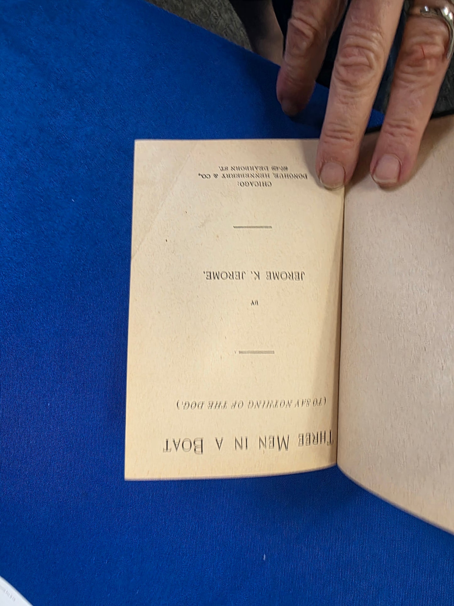 THREE MEN IN A BOAT - JEROME K. JEROME - USED, GOOD, COLL