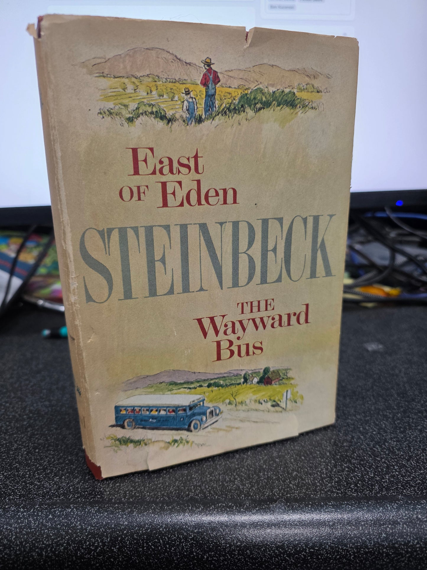 East of Eden and The Wayward Bus by John Steinbeck -USED BCE GOOD, CLASS