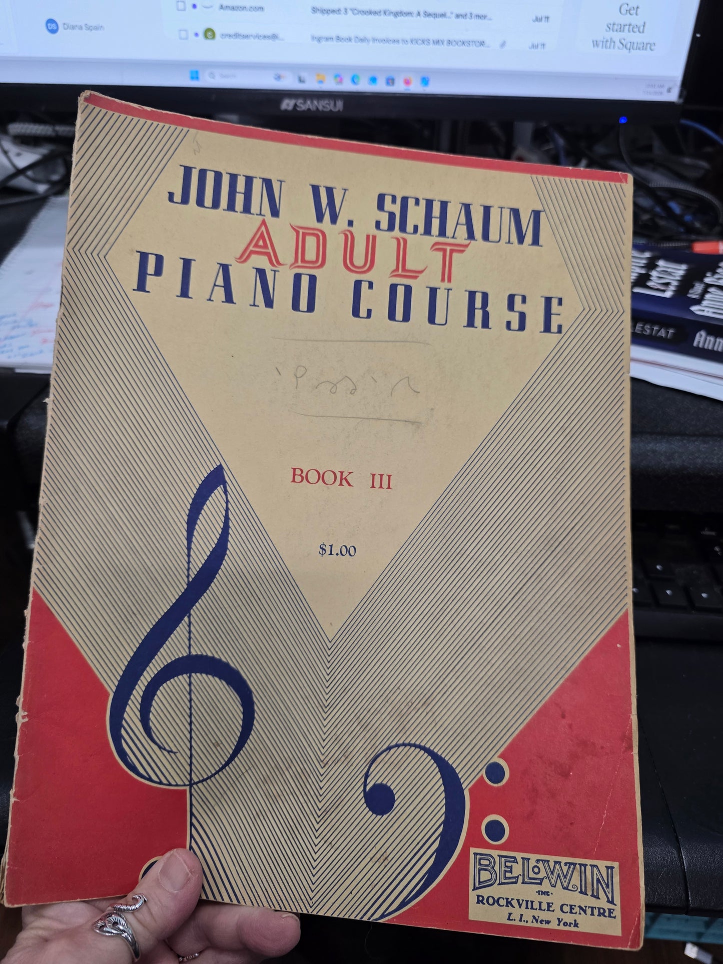 PAIR OF ADULT PIANO COURSE BOOKS - COLL