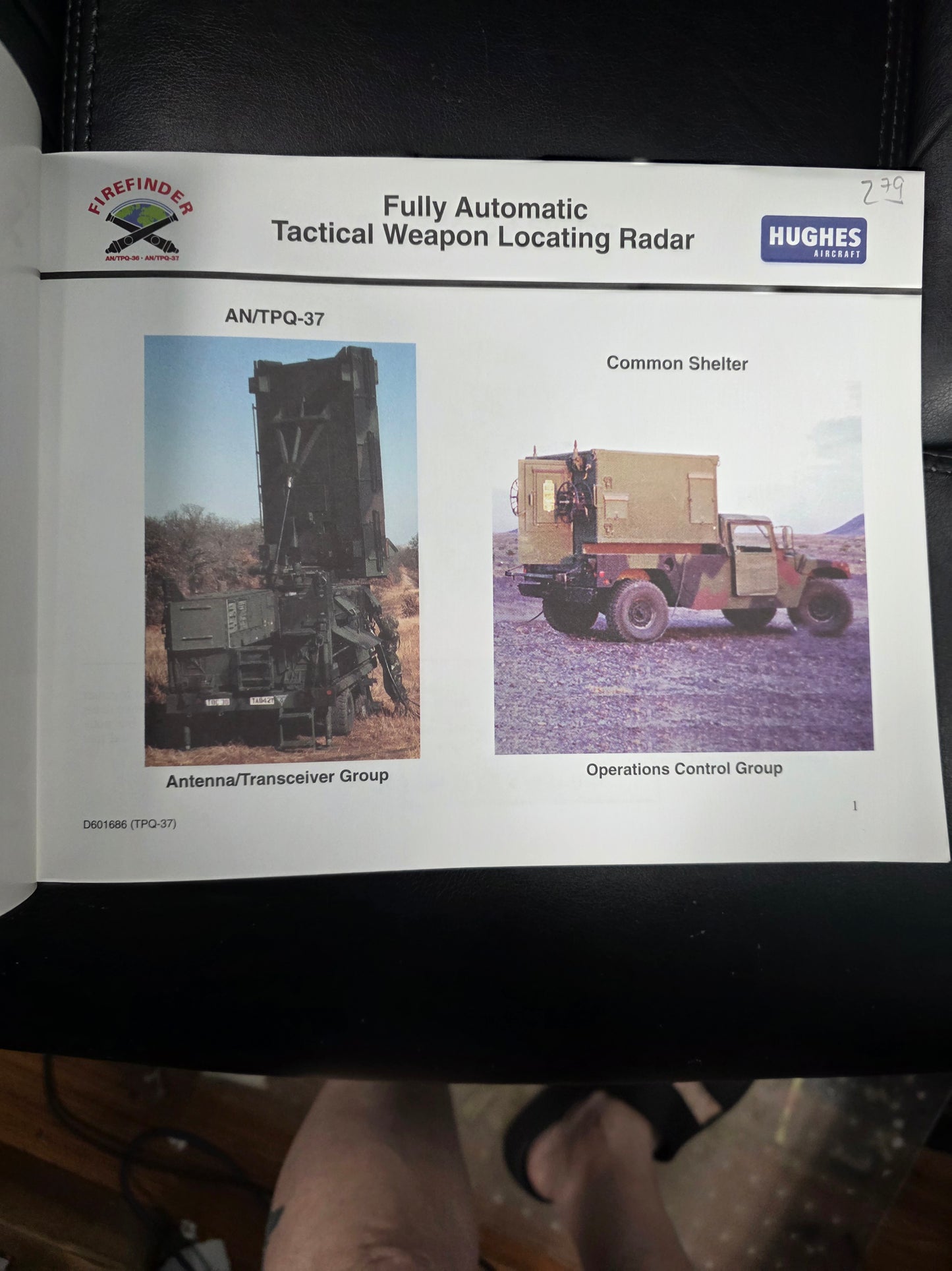 Hughes Aircraft Firefinder Radar Promotional Brochure Pair (AN/TPQ-36 & AN/TPQ-37)