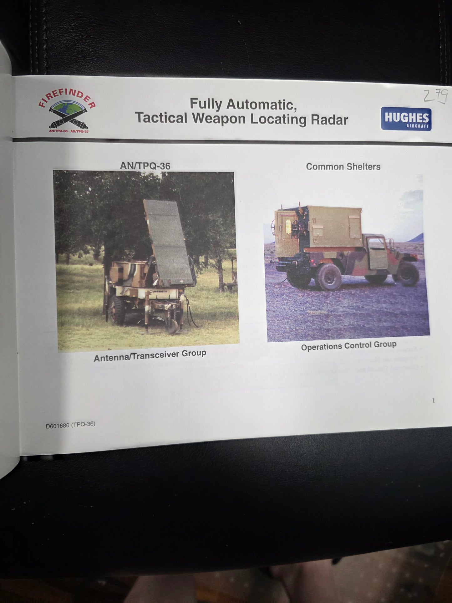 Hughes Aircraft Firefinder Radar Promotional Brochure Pair (AN/TPQ-36 & AN/TPQ-37)