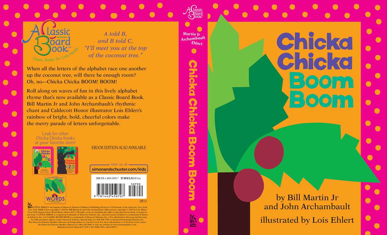 Chicka Chicka Boom Boom by Bill Martin Jr.: Board Books; 36 pages / English- NEW C/BB
