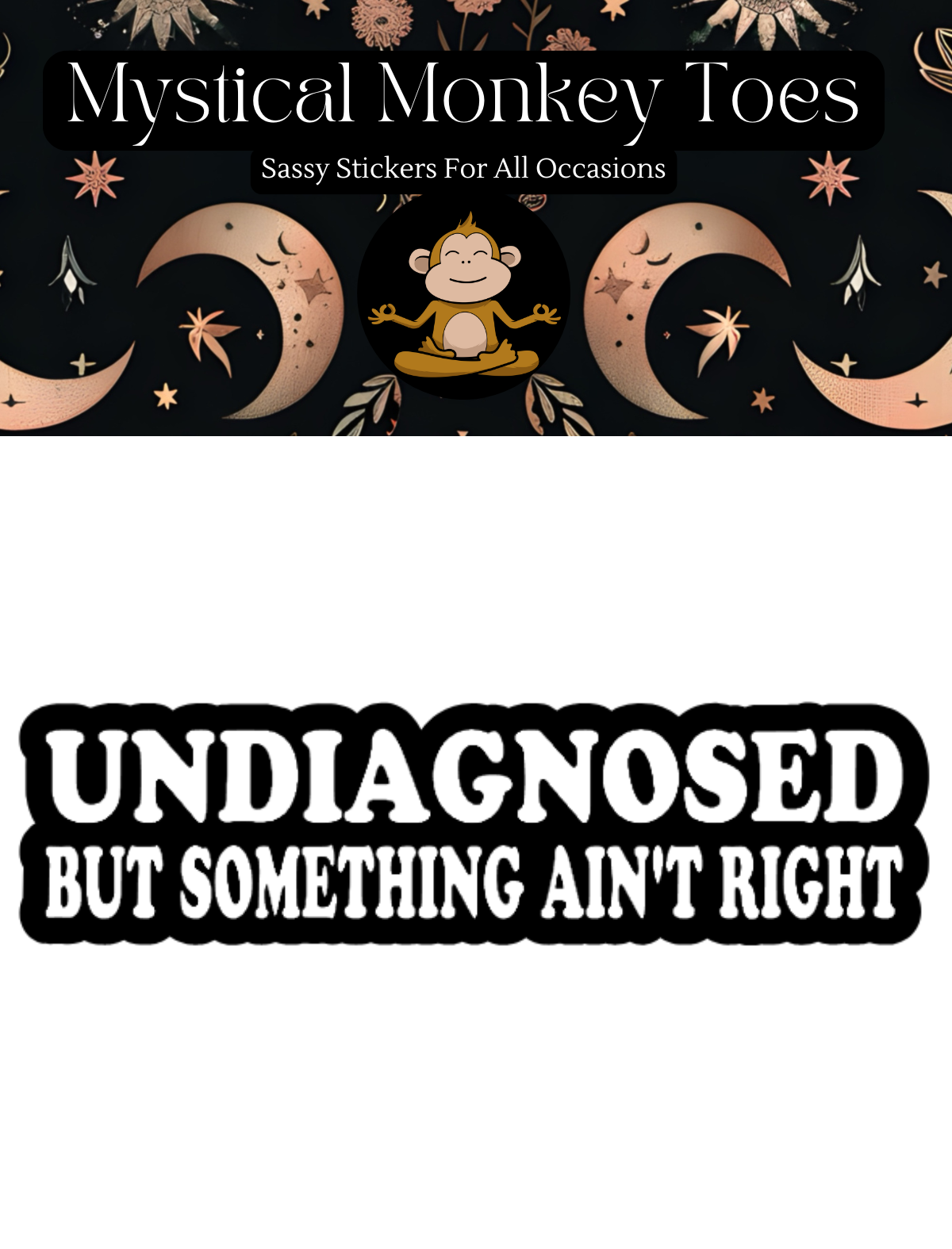Funny Something Ain't Right Vinyl Sticker