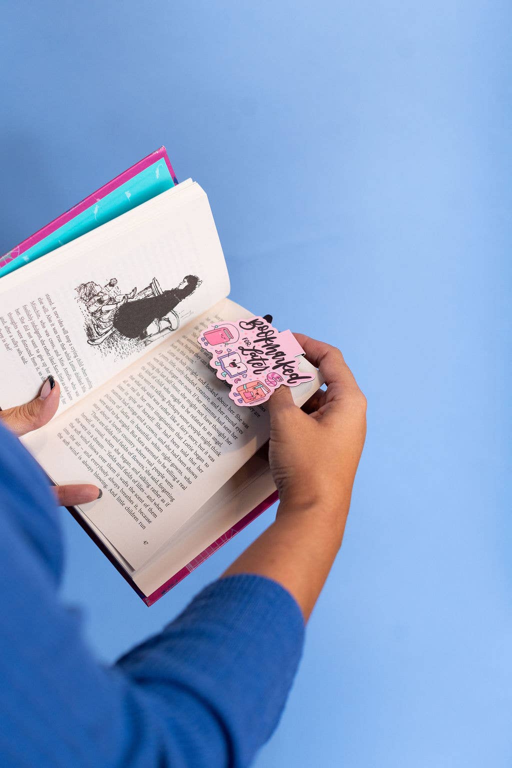 Bookmarked for Later Magnetic Bookmark – Funny Reader Gift