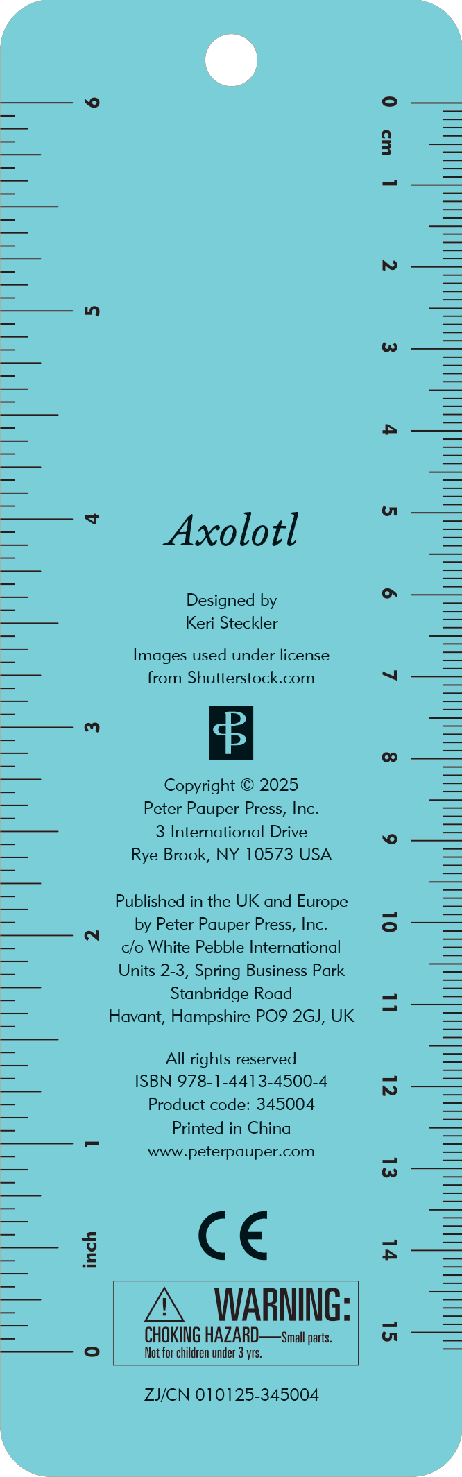 Axolotl Beaded Bookmark