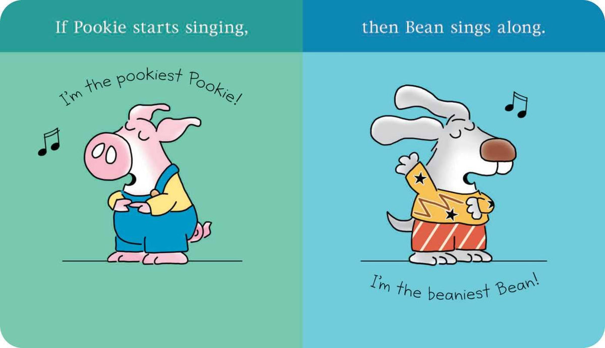 Pookie and Bean! by Sandra Boynton: Board Books; 18 pages / English