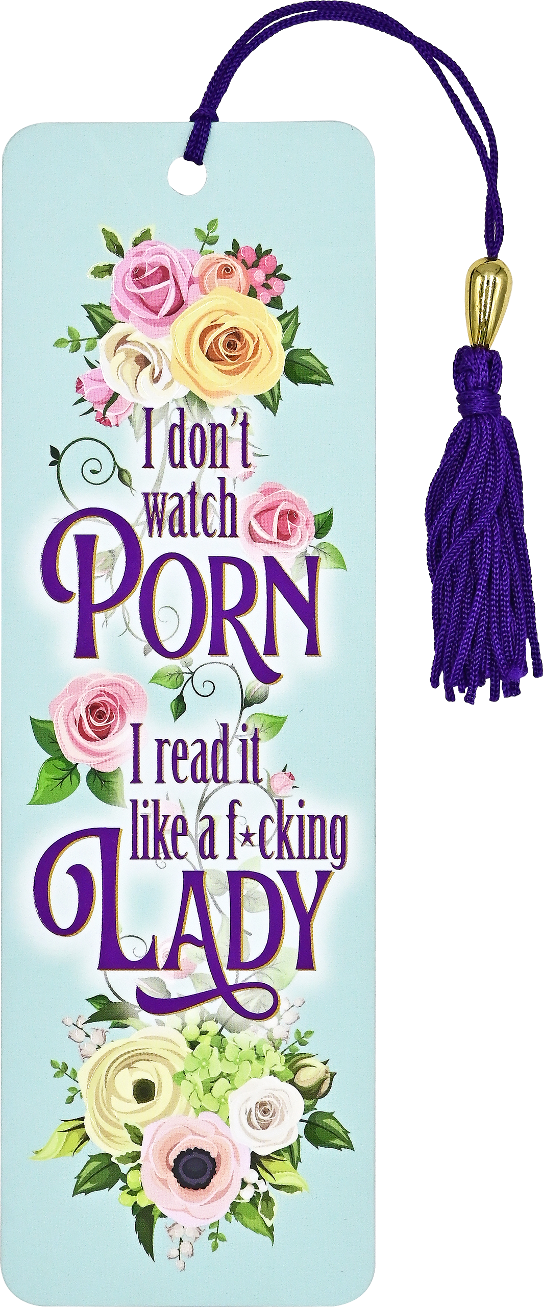 I Don't Watch Porn Beaded Bookmark