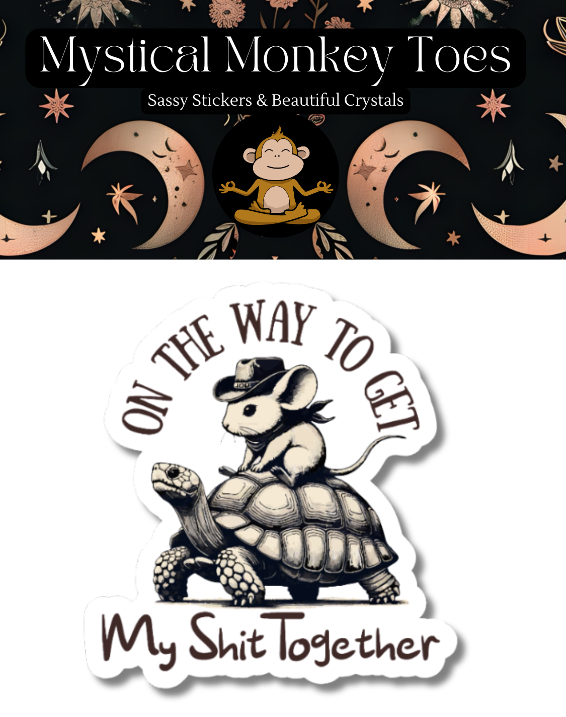 Funny On The Way Vinyl Sticker