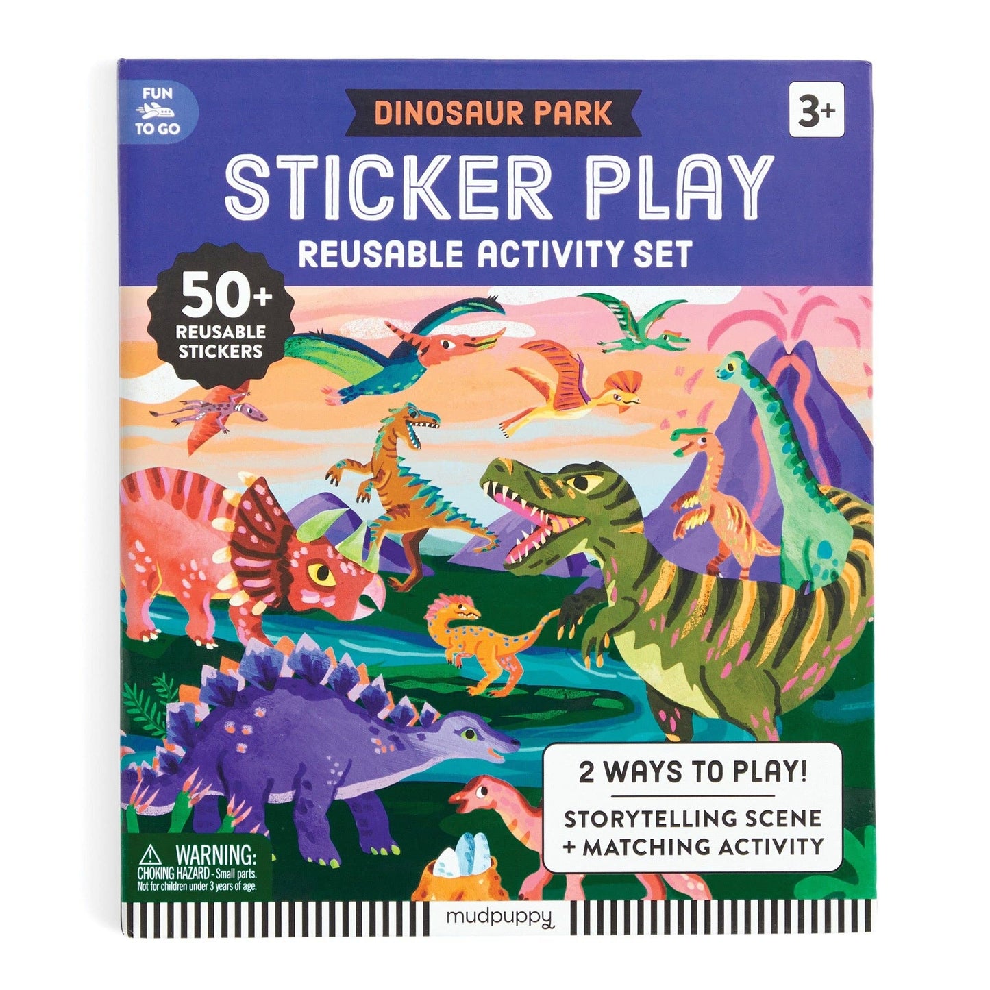Dinosaur Park Sticker Play Reusable Activity Set