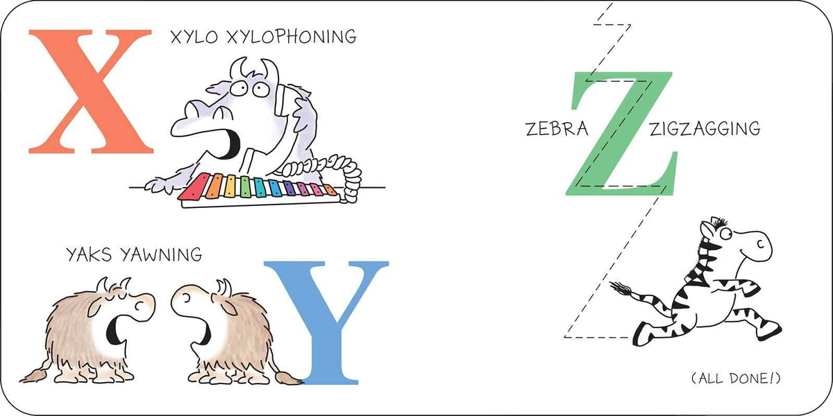 A to Z by Sandra Boynton: Board Books; 16 pages / English