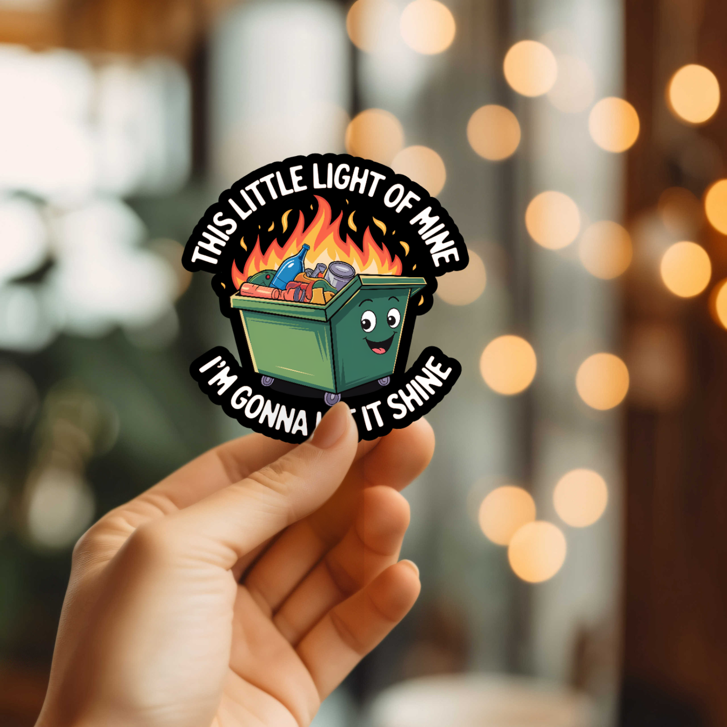 Funny This Little Light Of Mine Vinyl Sticker