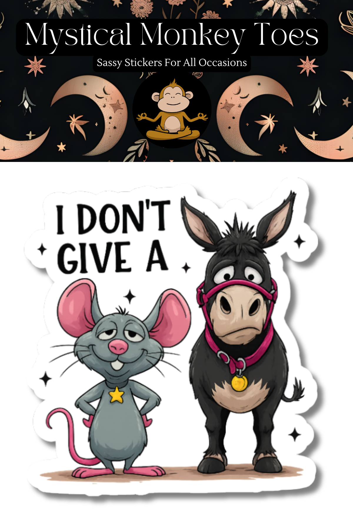 Funny I Don't Give A Vinyl Sticker