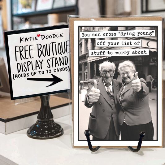 Funny Birthday Greeting Cards for Men, Women (Blank Inside): No