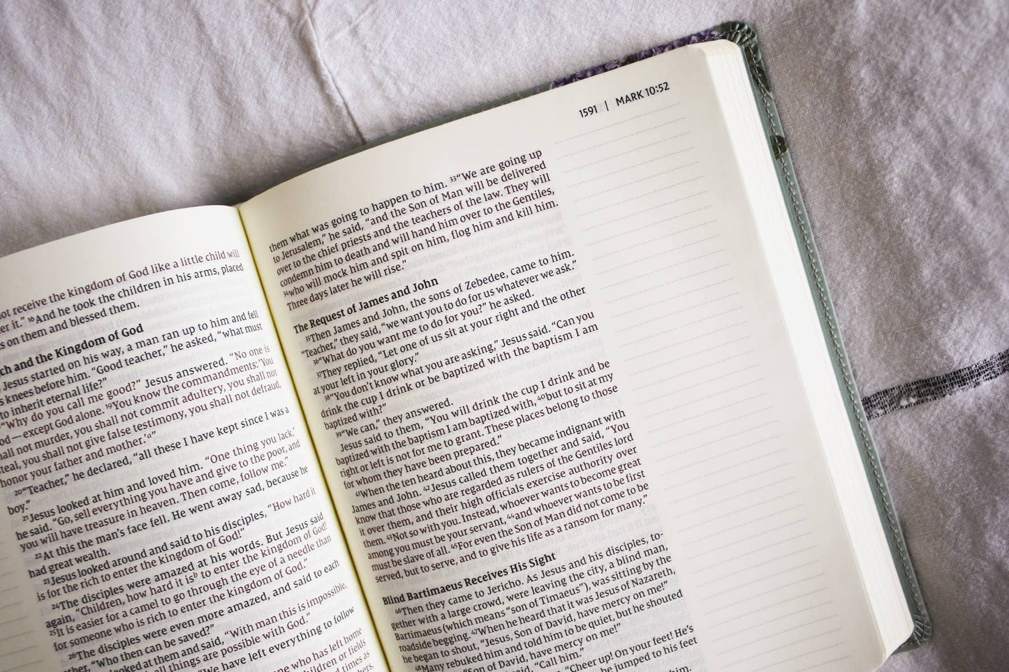 NIV Artisan Collection Bible LP Leathersoft Sage Floral