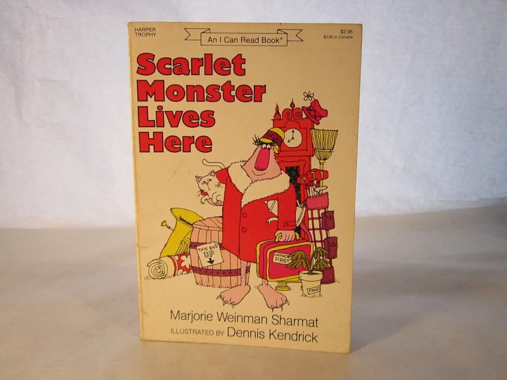 Scarlet Monster Lives Here (An I Can Read Book) cover image