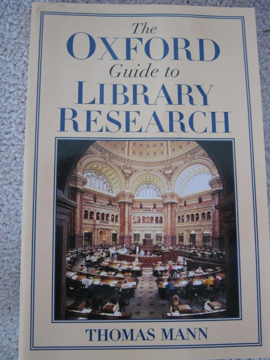 The Oxford Guide to Library Research cover image