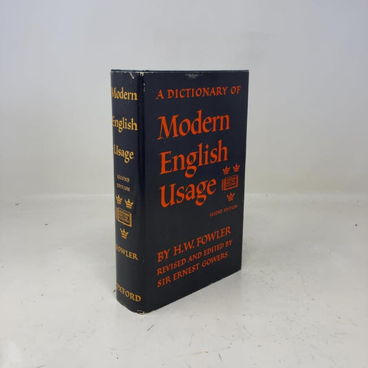 A Dictionary of Modern English Usage cover image