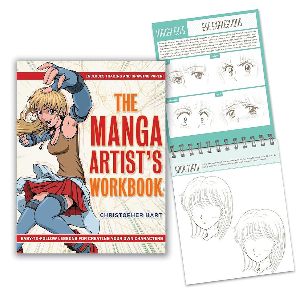 The Manga Artist's Workbook: Easy-to-Follow Lessons for Creating Your Own Characters cover image