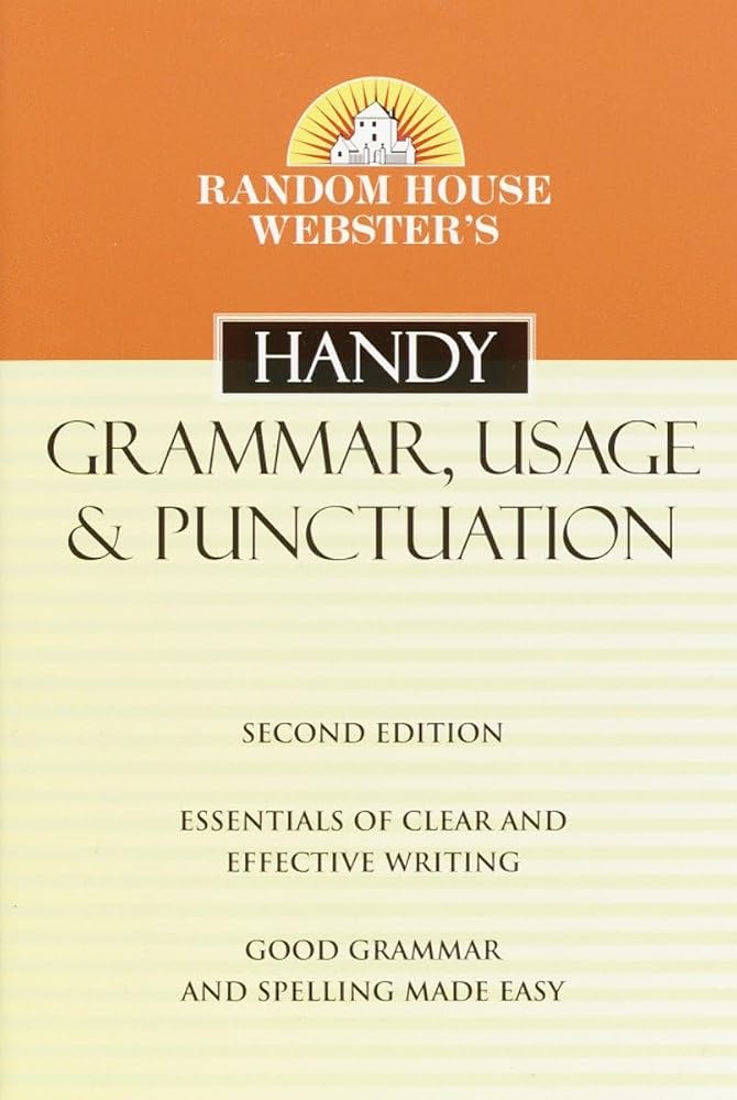 Random House Webster's Handy Grammar, Usage, and Punctuation, Second Edition (Handy Reference) cover image