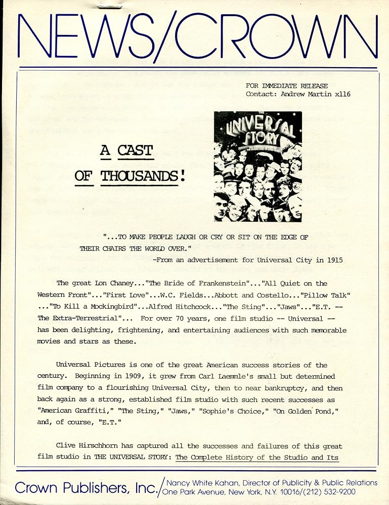 The Universal Story: The Complete History of the Studio and Its 2,641 Films cover image