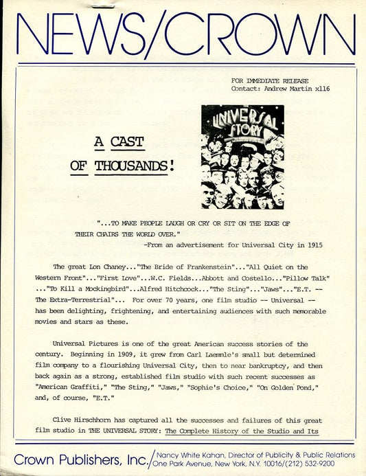 The Universal Story: The Complete History of the Studio and Its 2,641 Films cover image