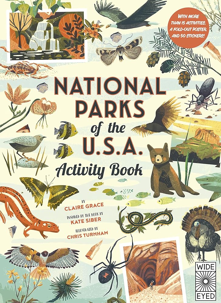 National Parks of the USA: Activity Book: With More Than 15 Activities, A Fold-out Poster, and 50 Stickers! (Americana, 2) cover image