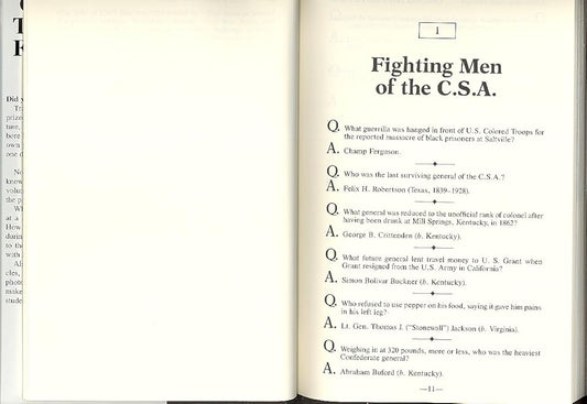 Civil War Trivia and Fact Book cover image