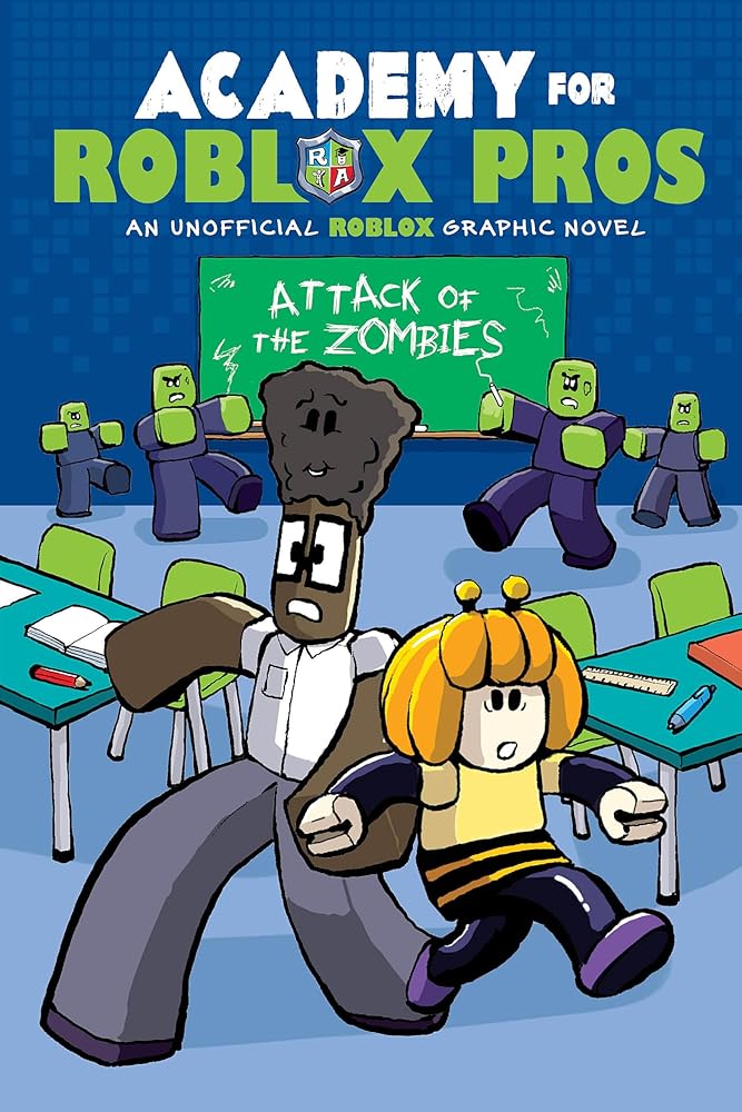 Attack of the Zombies (Academy for Roblox Pros Graphic Novel #1) (Academy for Roblox Pros, 1) cover image