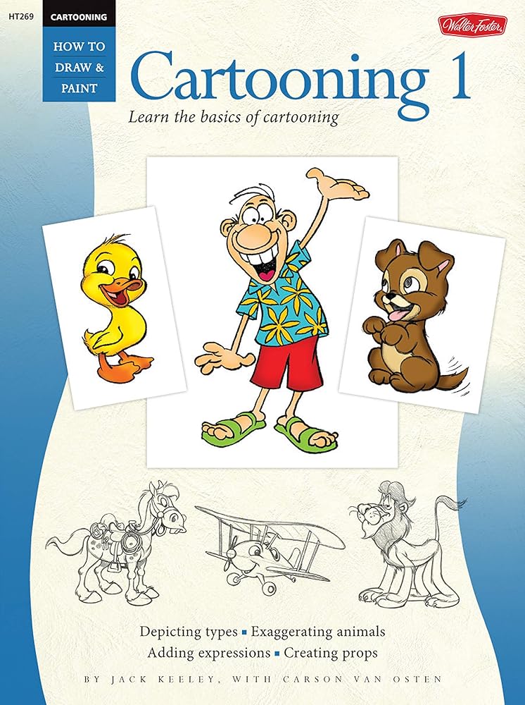 Walter Foster How to Draw & Paint Cartooning 1 Book cover image