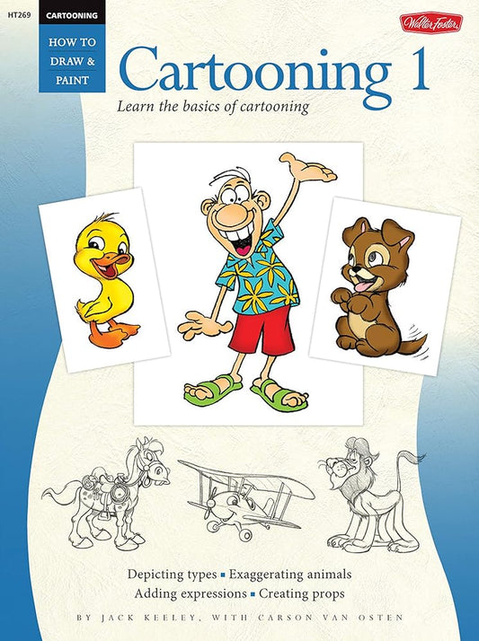 Walter Foster How to Draw & Paint Cartooning 1 Book cover image