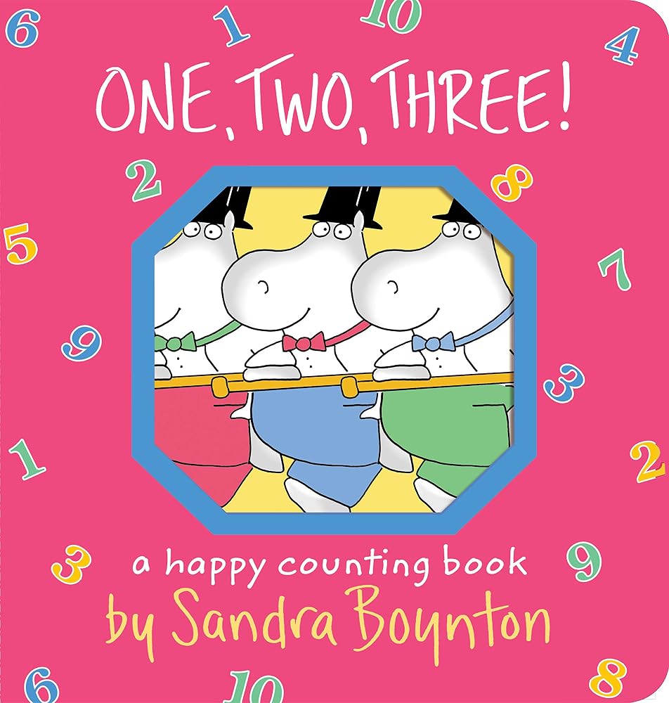 One, Two, Three!: A Happy Counting Book (Boynton on Board) cover image